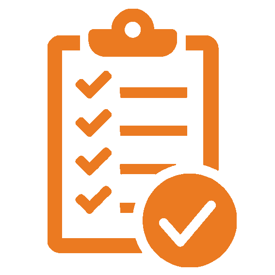 desenho prancheta de formulário ticado ok